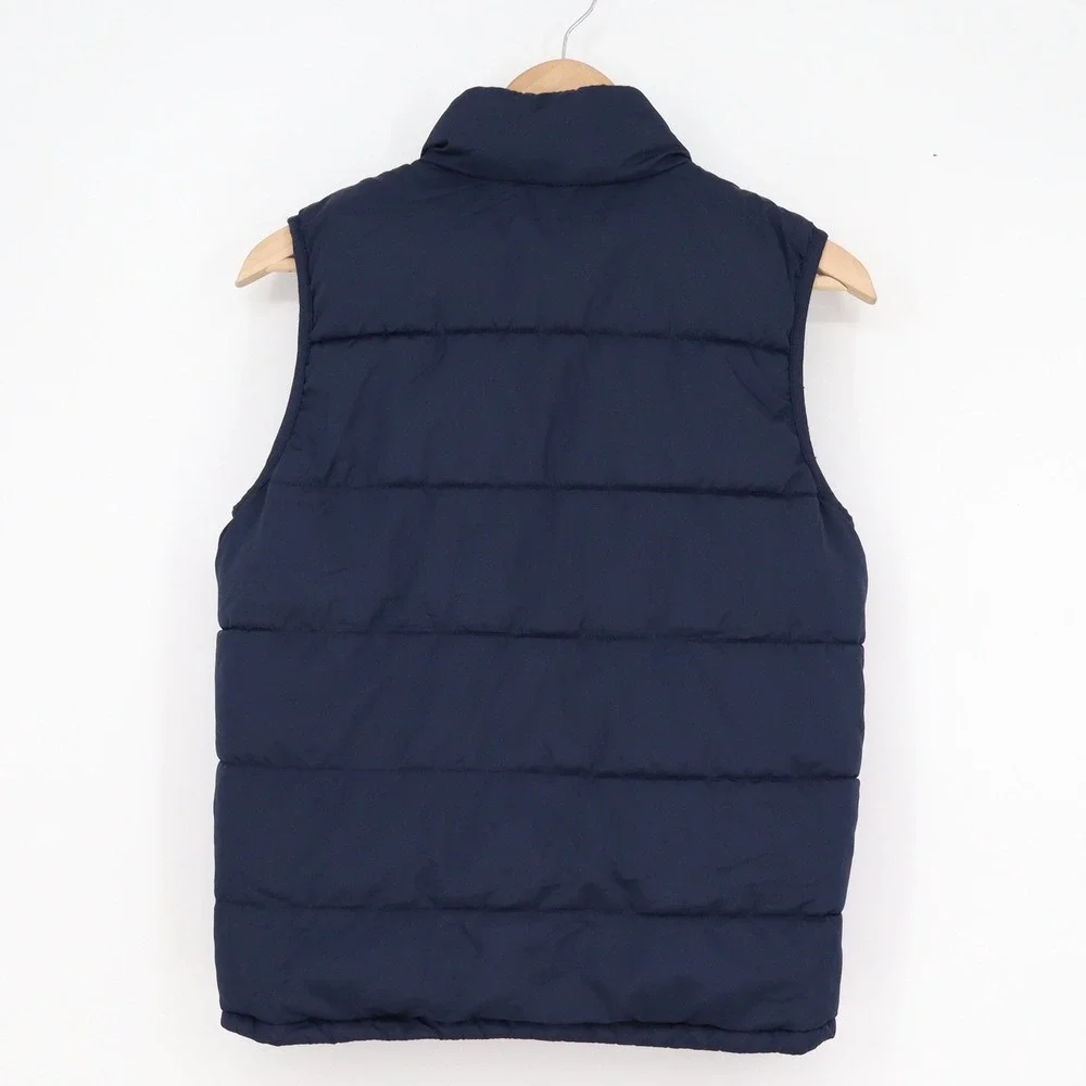 Gap Kids ColdControl Puffer Vest Navy Blue Full Zip Water Resistant Boys Large